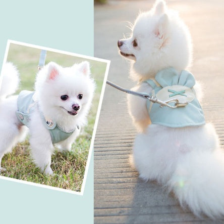 HKM-2833853 Comfortable Breathable Dog Harness and Leash Set for Small to Medium Pets