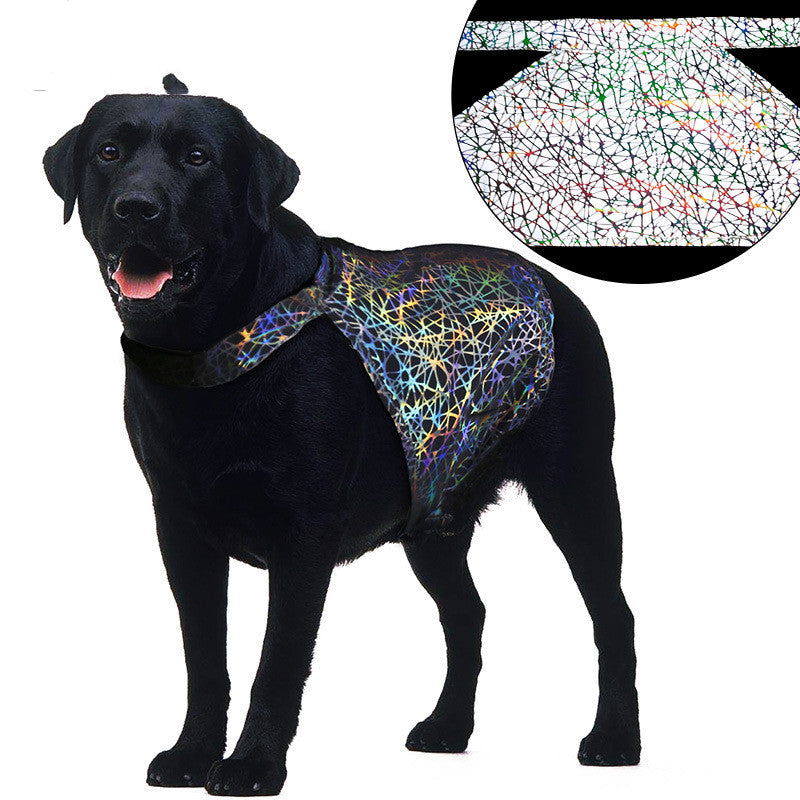HKM-2834237 Reflective Casual Pet Clothing in Grey - Polyester Fabric, Multiple Sizes Available