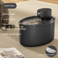 HKM-2834749 Wireless Smart Cat Water Dispenser with 4000mAh Lithium Battery and 2.5L Capacity