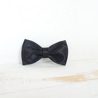 HKM-2836541 Creative Polyester Bowknot Pet Chain Ring and Rope Strap in Black Knight
