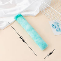 HKM-2836797 Plush Colorful Strip Pillow with Cat Grass Bag for Playtime Fun
