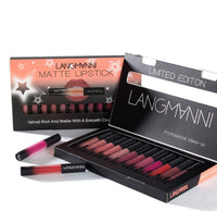 HKM-283731 Matte Waterproof Long-lasting Velvet Lipstick Set - 12 Colors for Smooth, Hydrated Lips