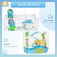 HKM-2838205 Extra Large 23" Hamster Cage with Tubes, Tunnels, and Exercise Wheel