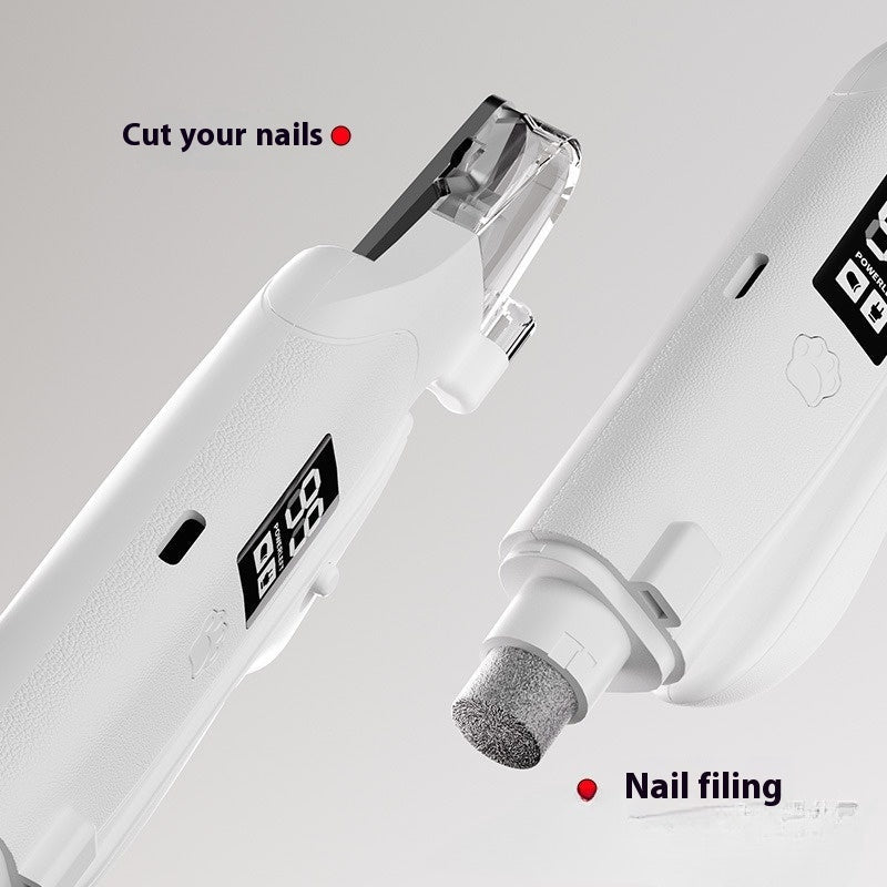 HKM-2838333 LED Cat Nail Piercing Device with USB Charging - Anti-Blood Design, Compact Size