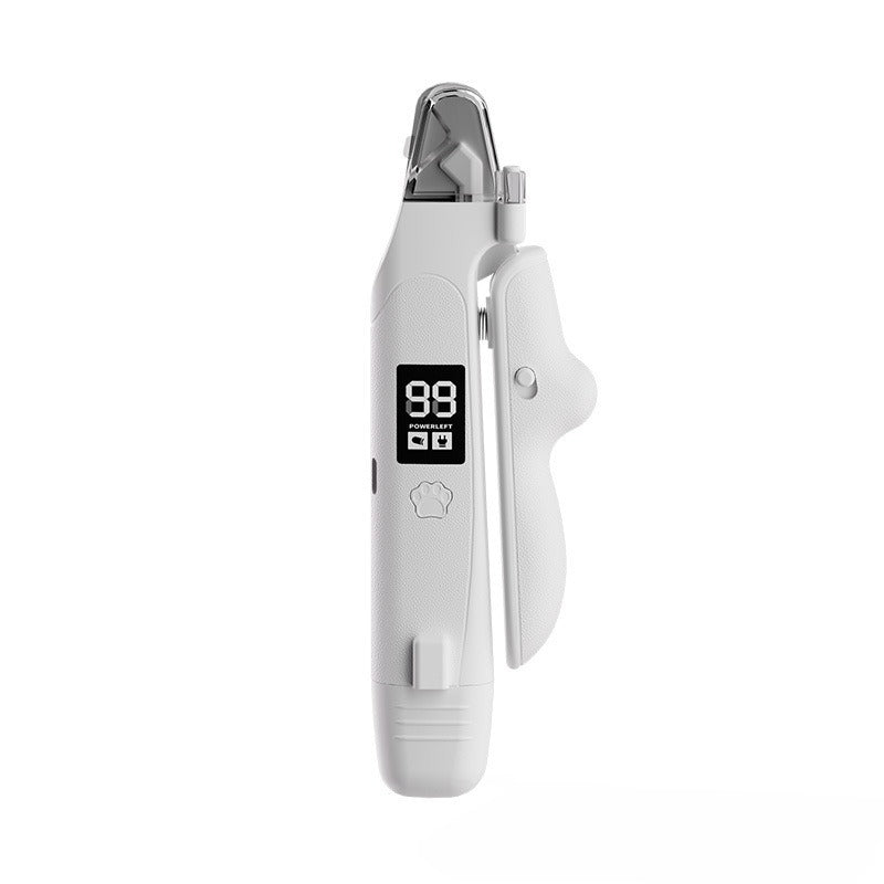 HKM-2838333 LED Cat Nail Piercing Device with USB Charging - Anti-Blood Design, Compact Size