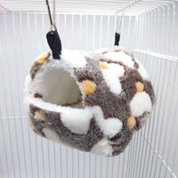 HKM-2838589 Cozy Cotton Nest for Small Pets - Multi-Sized Flannel Bedding in Purple, Pink, Coffee, Sky Blue