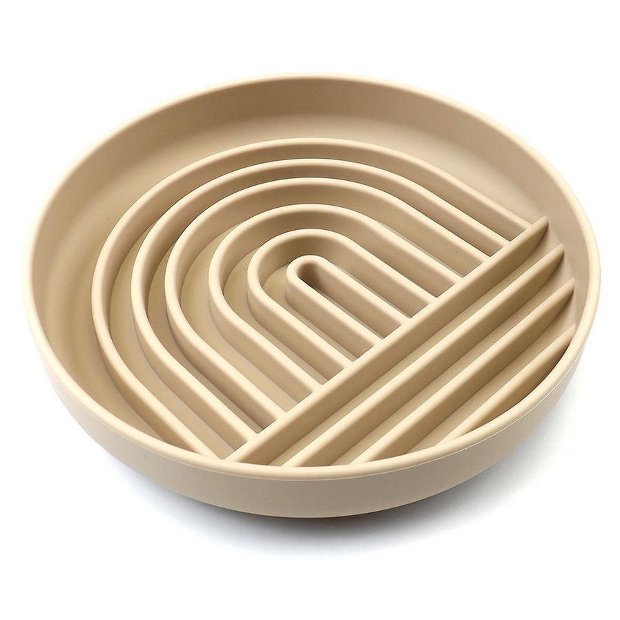 HKM-283859 Slow Feeding Silicone Bowl for Dogs and Puppies - Engaging Lick Mat Design that Reduces Gulping - Dishwasher Safe and Suitable for All Breeds - Promotes Better Digestion