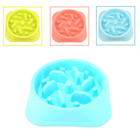 HKM-2840509 Anti-Choking Slow Feed Dog Bowl - Eco-Friendly PP Material, 20.5cm Diameter