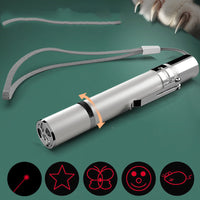 HKM-2841149 USB Rechargeable Cat Laser Teaser with 5 Patterns and Purple Light