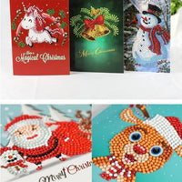 HKM-284115 Creative Christmas Diamond Painting Greeting Card for Holiday Cheer