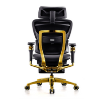 HKM-284115 Ergonomic Leather Executive Office Chair with 7D Armrests for Meeting Rooms