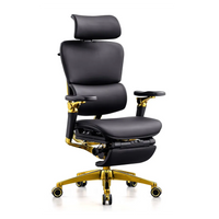 HKM-284115 Ergonomic Leather Executive Office Chair with 7D Armrests for Meeting Rooms