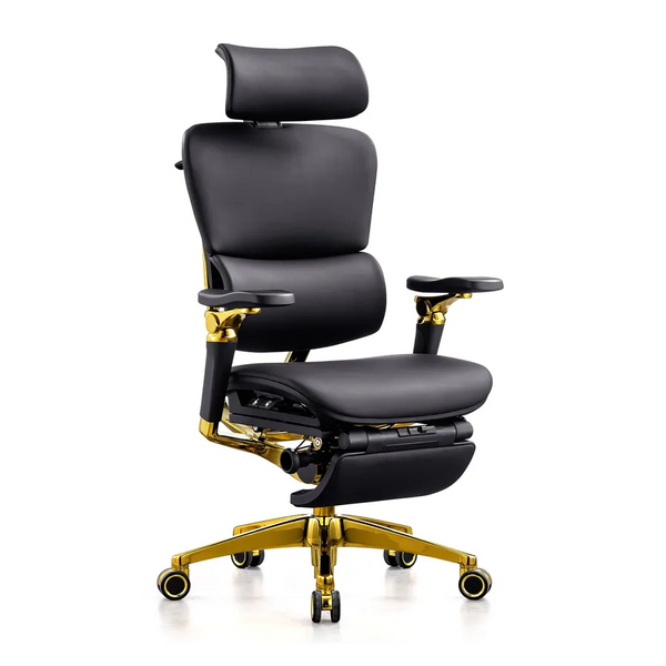 HKM-284115 Ergonomic Leather Executive Office Chair with 7D Armrests for Meeting Rooms