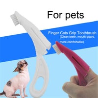 HKM-2841789 Pet Finger Toothbrush for Dogs and Cats - Silicone Bristles, Ergonomic Design, Lightweight Dental Care Tool