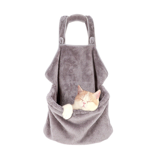 HKM-2842557 Casual Velvet Pet Backpack for Outings and Adventures
