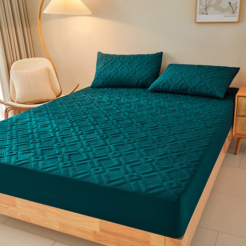 HKM-284307 Waterproof Bed Sheet for 1.5m Solid Color Simmons Mattress