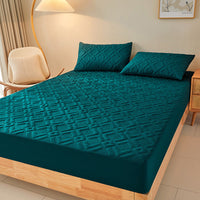 HKM-284307 Waterproof Bed Sheet for 1.5m Solid Color Simmons Mattress