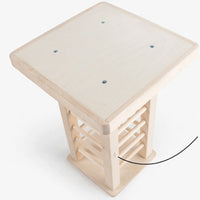 HKM-2843581 Multifunctional Wooden Square Grass Frame for Rabbits - Size 36.5x24.5x16.5cm