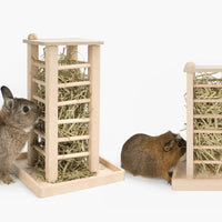 HKM-2843581 Multifunctional Wooden Square Grass Frame for Rabbits - Size 36.5x24.5x16.5cm