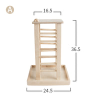 HKM-2843581 Multifunctional Wooden Square Grass Frame for Rabbits - Size 36.5x24.5x16.5cm