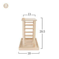 HKM-2843581 Multifunctional Wooden Square Grass Frame for Rabbits - Size 36.5x24.5x16.5cm