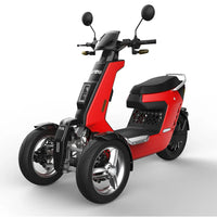 HKM-284371 2000W Electric Scooter Tricycle for Two Passengers, Front and Rear Disc Brakes, Up to 90km Range