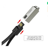 HKM-284371 Leather USB-C Charging Cable for iPhone - 20cm Length, 2.1A, Apple Lightning Interface, Available in Red, Black, Brown