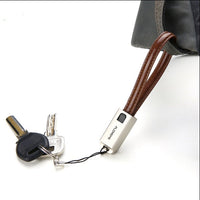 HKM-284371 Leather USB-C Charging Cable for iPhone - 20cm Length, 2.1A, Apple Lightning Interface, Available in Red, Black, Brown
