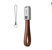 HKM-284371 Leather USB-C Charging Cable for iPhone - 20cm Length, 2.1A, Apple Lightning Interface, Available in Red, Black, Brown