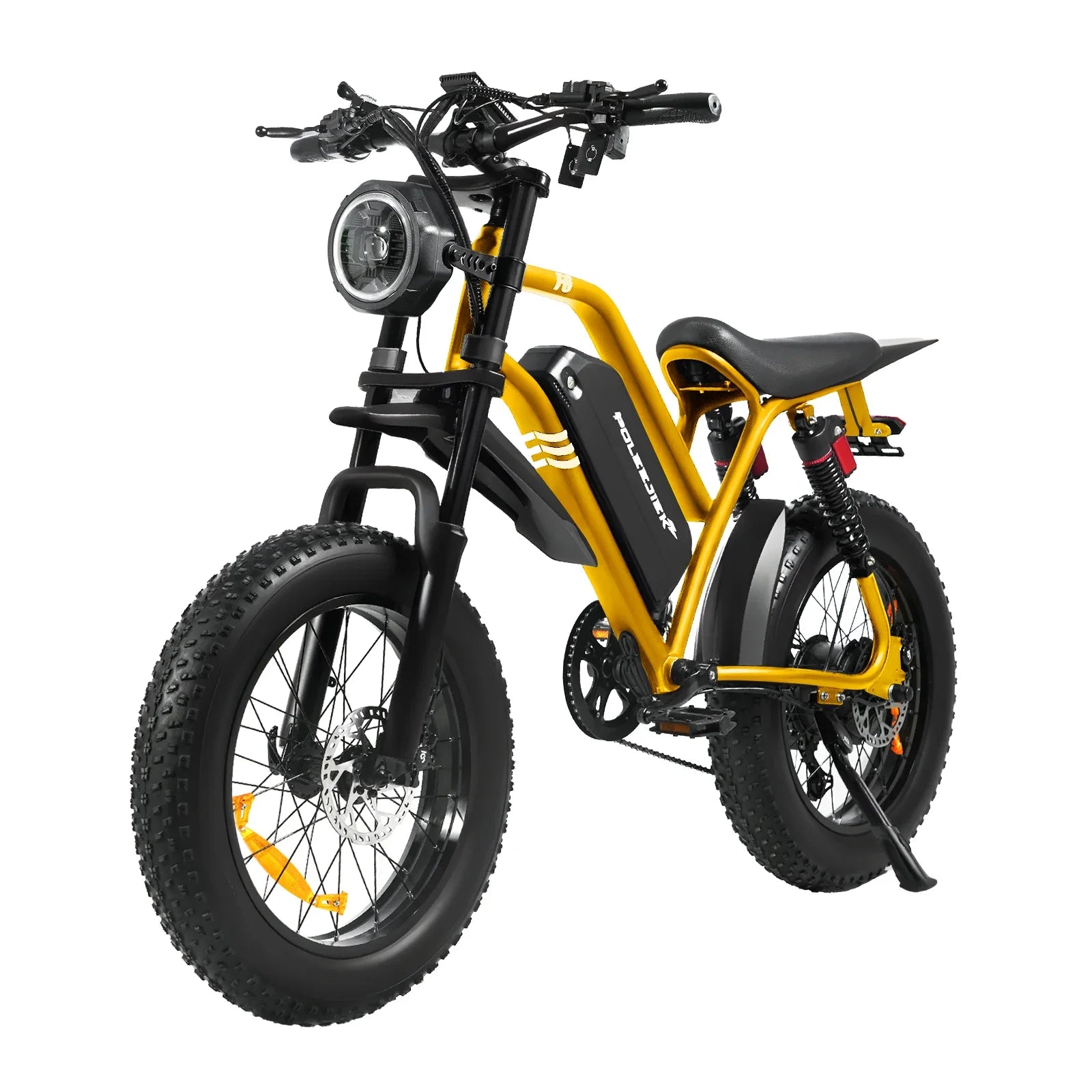 HKM-284435 Electric Fat Tire Mountain Bike with 1500W Motor and 20-Inch Wheels