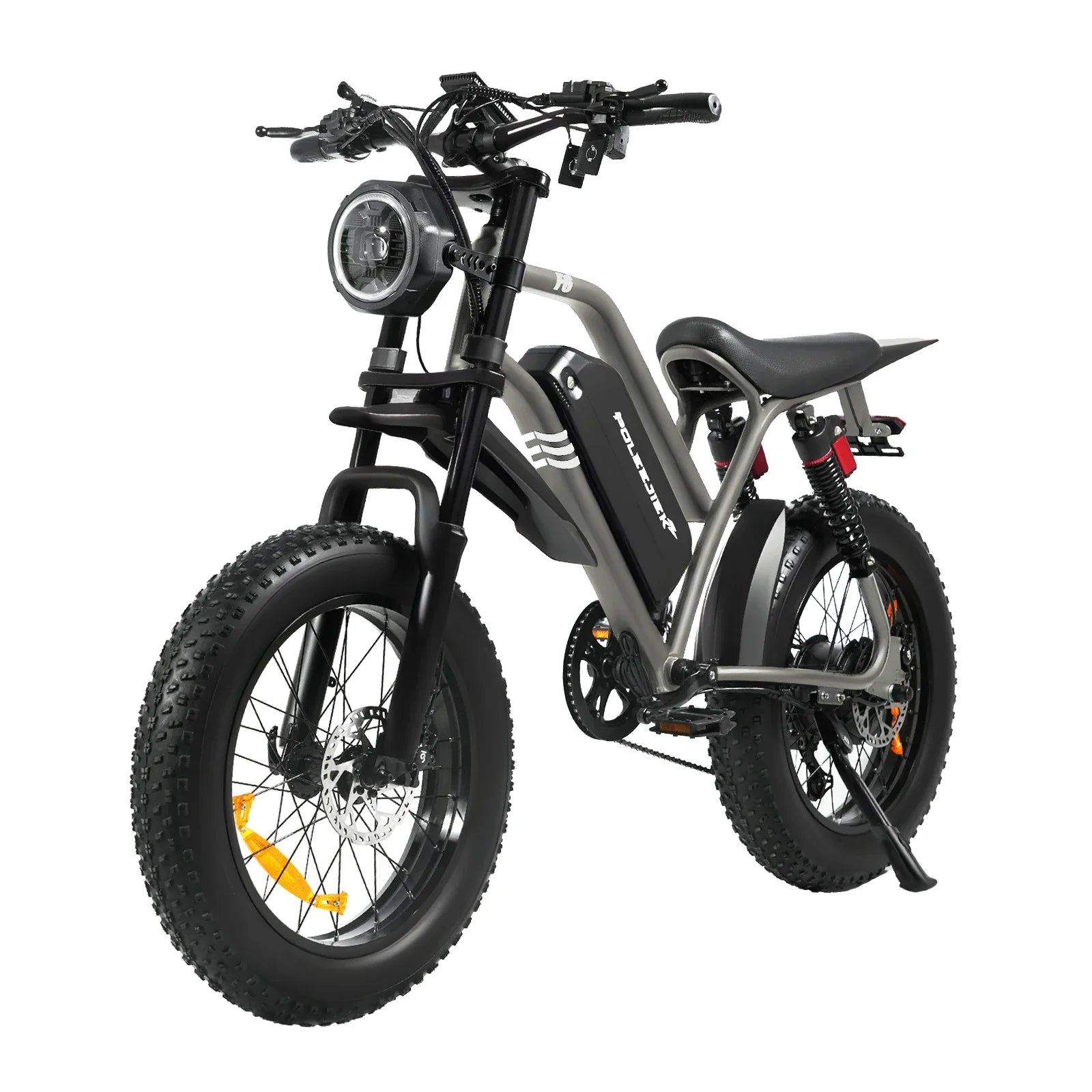 HKM-284435 Electric Fat Tire Mountain Bike with 1500W Motor and 20-Inch Wheels
