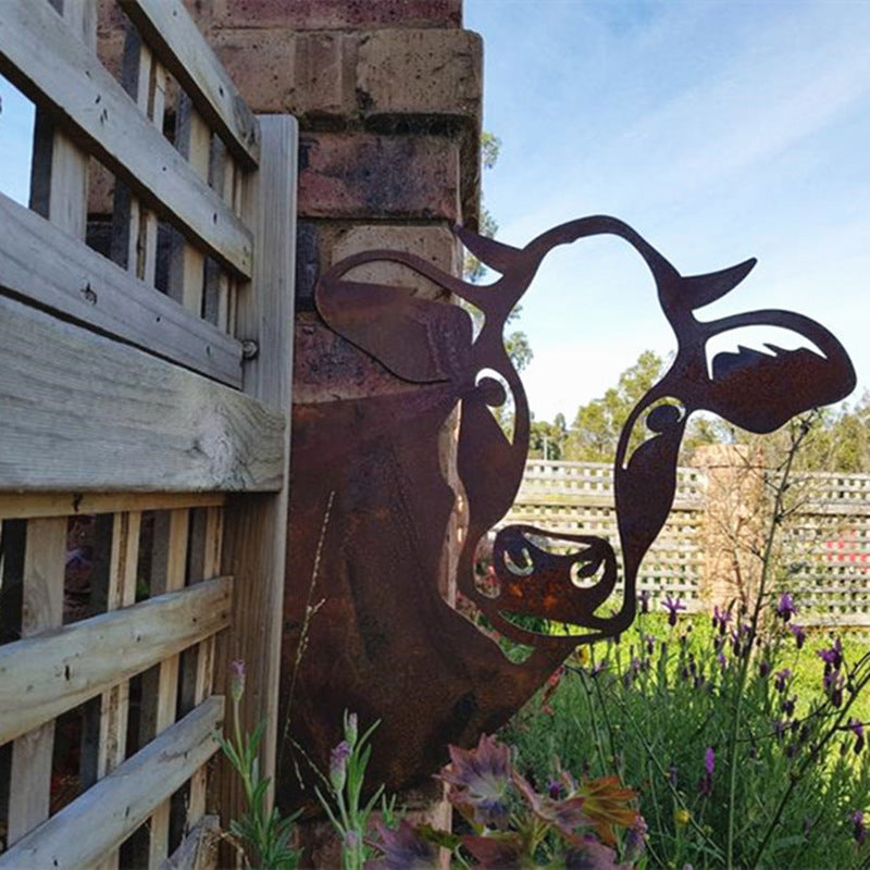HKM-284435 Handmade Iron Animal Pendant Ornament for Outdoor Garden Décor