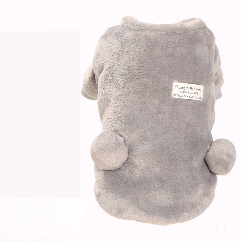 HKM-2844733 Cozy Polka Dot Four-Legged Dog Padded Coat for Autumn and Winter