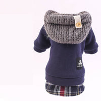 HKM-2844733 Cozy Polka Dot Four-Legged Dog Padded Coat for Autumn and Winter