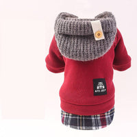 HKM-2844733 Cozy Polka Dot Four-Legged Dog Padded Coat for Autumn and Winter