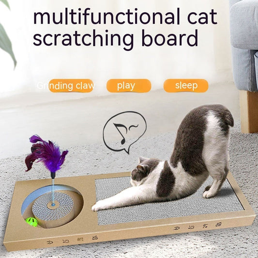 HKM-2846269 Durable Corrugated Paper Cat Scratching Board - Small Size Options Available