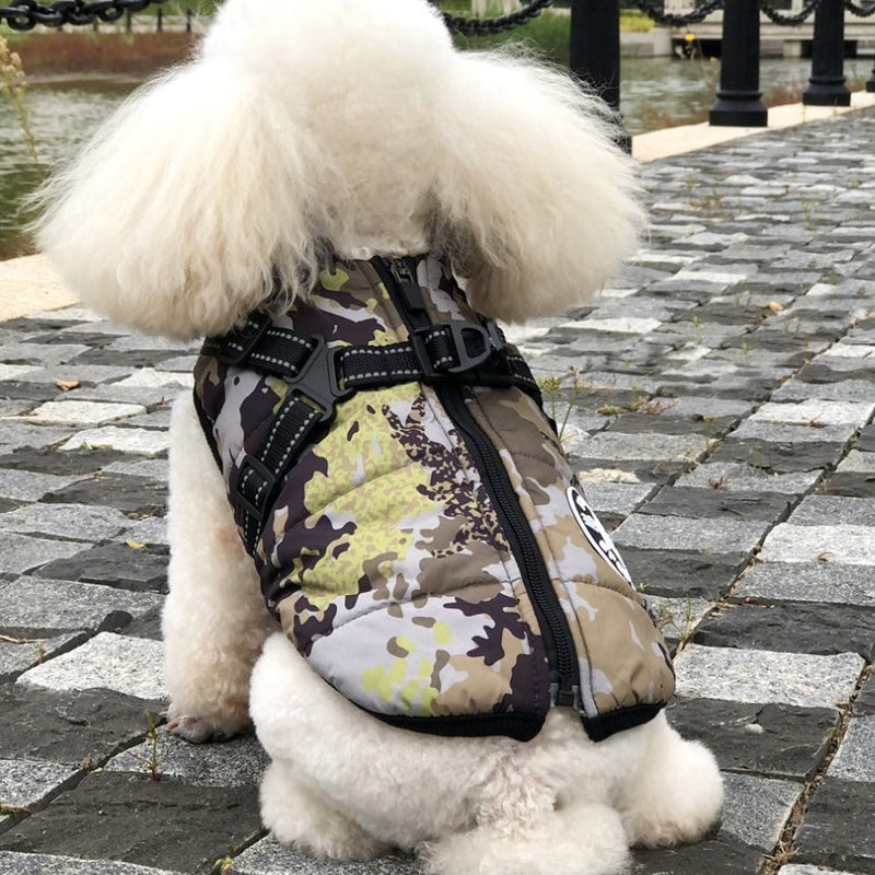 HKM-2846653 Reflective Thickened Warm Pet Vest for Autumn and Winter