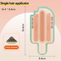 HKM-2847549 Multifunctional Cat Itch Remover and Massager with Feather Toy - Lightweight and Portable Pet Supply