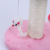 HKM-2849341 Kitten Climbing Table - Flannel & Sisal Cat Educational Toy for Active Play