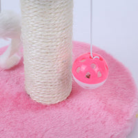 HKM-2849341 Kitten Climbing Table - Flannel & Sisal Cat Educational Toy for Active Play