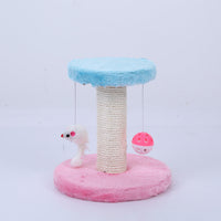 HKM-2849341 Kitten Climbing Table - Flannel & Sisal Cat Educational Toy for Active Play