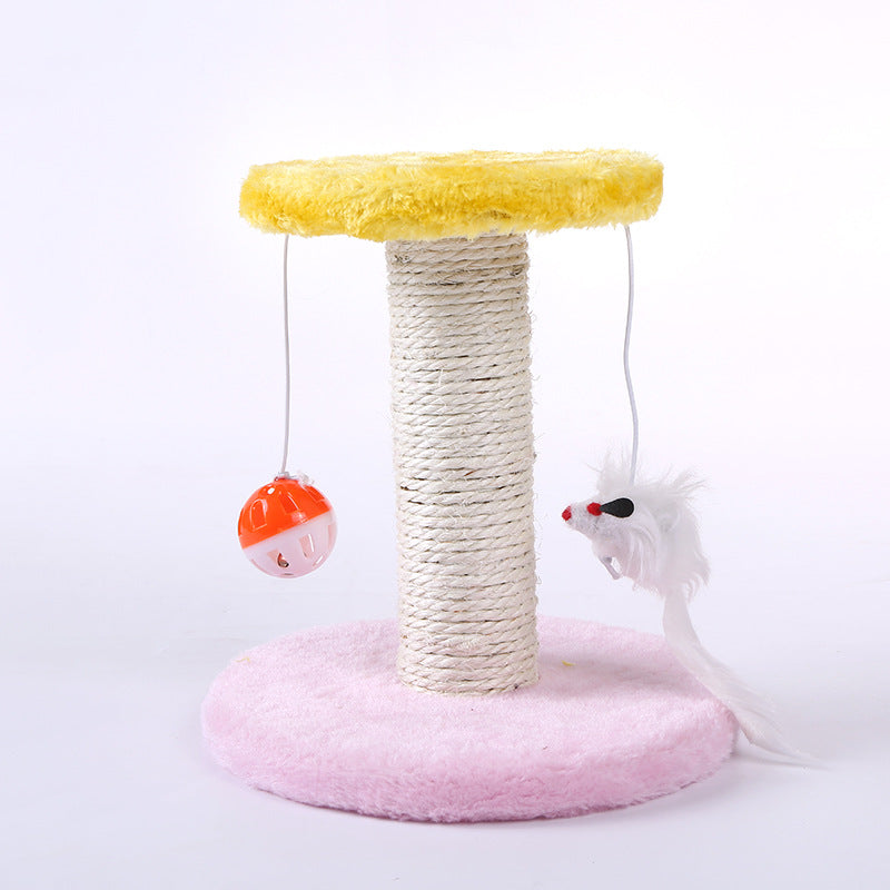 HKM-2849341 Kitten Climbing Table - Flannel & Sisal Cat Educational Toy for Active Play