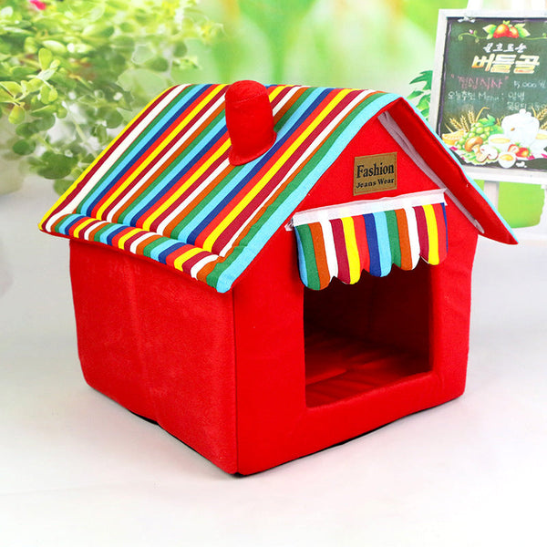 HKM-2850109 Foldable Pet Pad House - Warm Summer Detachable Design in Multiple Colors and Sizes
