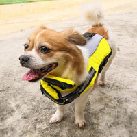 HKM-2850237 Fluorescent Yellow Reflective Pet Life Jacket with Air Cushions for Enhanced Buoyancy and Safety