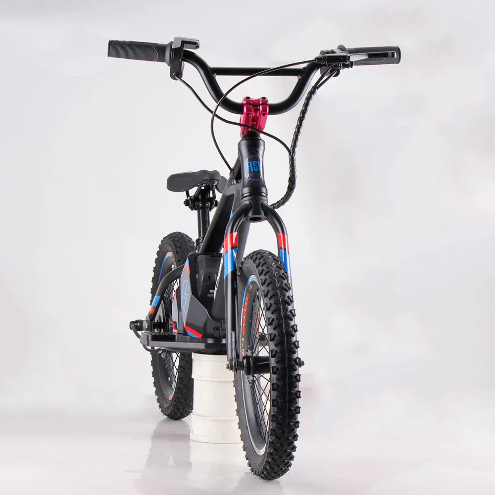 HKM-285075 16-Inch Electric Balance Bike with Lithium Battery and 350W Motor – 3-Speed, Disc Brake, Aluminum Frame