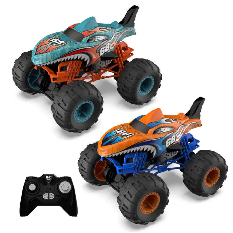 HKM-285075 2.4GHz Gyro Rotation Remote Control Stunt Car - RC Off-road Spinning Toy for Ages 5 and Up