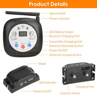 HKM-2851517 Electric Wireless Dog Fence System with GPS Location Monitor and Rechargeable Collar for Small to Large Dogs
