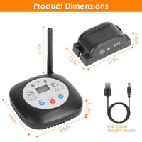 HKM-2851517 Electric Wireless Dog Fence System with GPS Location Monitor and Rechargeable Collar for Small to Large Dogs