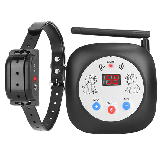 HKM-2851517 Electric Wireless Dog Fence System with GPS Location Monitor and Rechargeable Collar for Small to Large Dogs