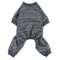 HKM-2852669 Striped Thin Pajamas for Dogs - Casual Summer Pet Clothing in Multiple Sizes